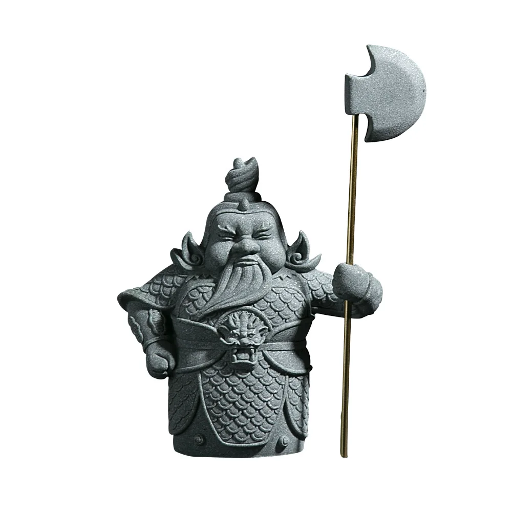 New Chinese Style Guardian Door Gods Heng Ha Er Jiang Living Room Entryway TV Cabinet Study Home Decor Ornament Oriental Doorway