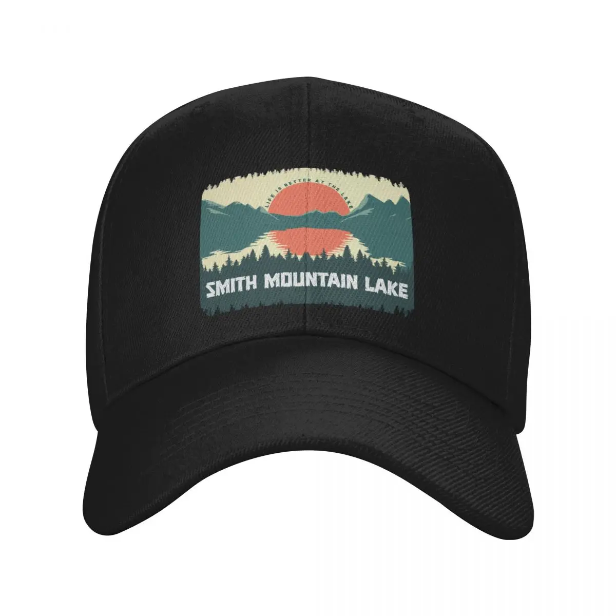 

Retro Smith Mountain Lake Virginia Baseball Cap Hood New In Hat Trucker Cap Hats For Women Men's