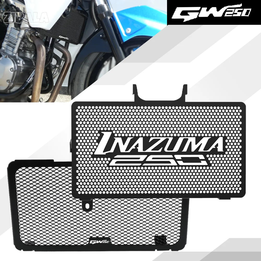 

For Suzuki GSR250 Inazuma 250 GW250 Inazuma Motorcycle Radiator Grille Grill Guard Protector Cover Protection 2013-2016-2017