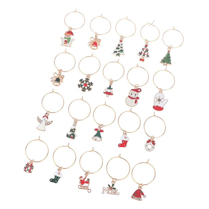 20Pcs แก้วไวน์ Charms ที่ละเอียดอ่อนที่มีประโยชน์ถ้วยไวน์หมวดหมู่ไวน์ตกแต่งถ้วยไวน์ถ้วยเครื่องหมายสำหรับ House party