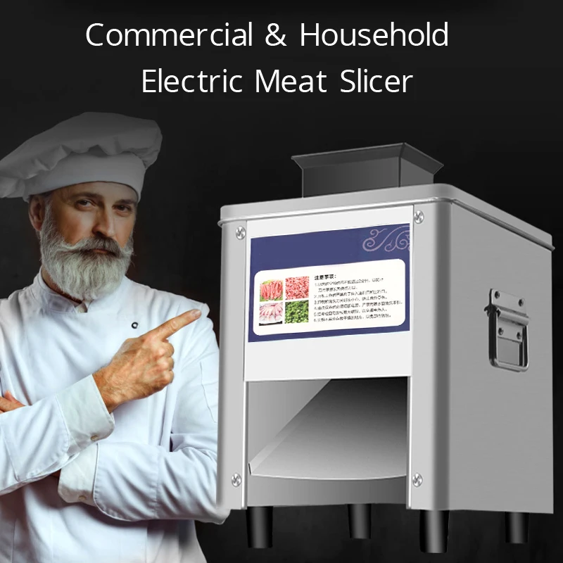 Affettatrice elettrica per carne affettatrice commerciale per uso domestico tritacarne automatico per pesce affettatrice tagliuzzata per filetti