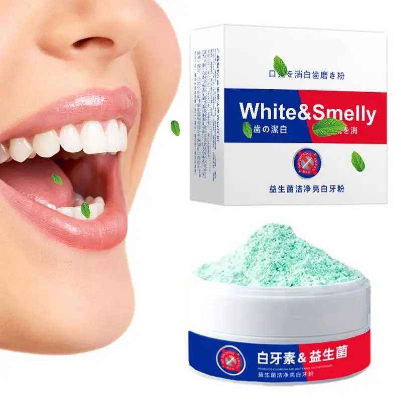 Toothpaste Powder 50g Teeth Stain Remover Powder Gentle Deep Cleaning Teeth Cleaning Tool for Home Dormitory Business Trip