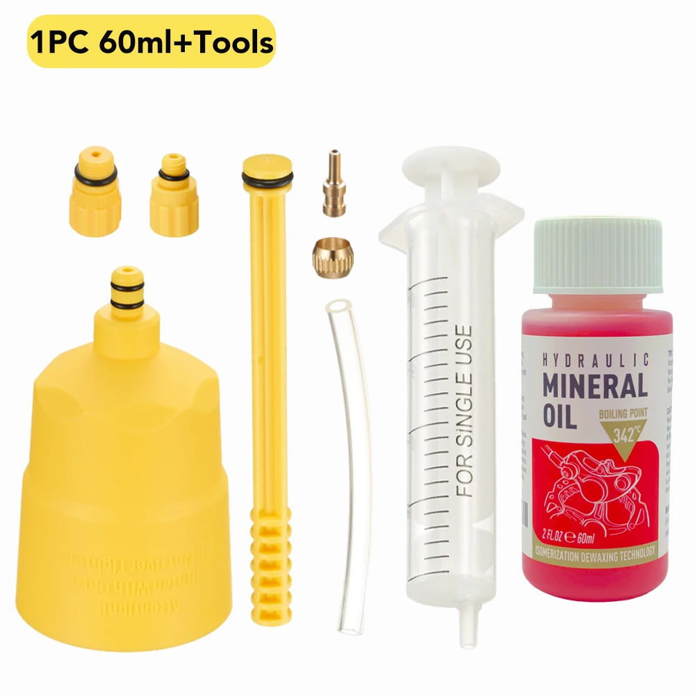 Fiets Rem Minerale Olie 60ML Fiets Hydraulische Schijfrem Olie Bleed Kit Voor SHIMANO TEKTRO SRAM NUTT Serie rem Reparatie Tools