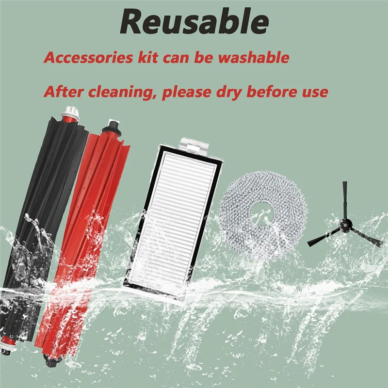 M17K-交換部品 Roborock Qrevo マスター/P10s プロ V20 掃除機 HEPA フィルターモップ布パッドダストバッグ