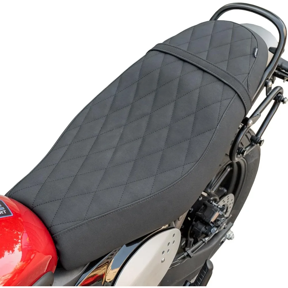 

Motorcycle Complete Seat One-Piece Front Driver Rear Passenger Saddle Cushion Pillion Pad Compatible with Speed 400 Scrambler 40
