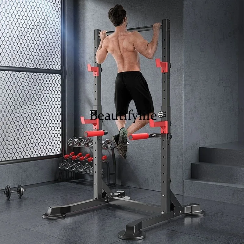 Horizontal bar pull-up device Household squat Barbell Bench press rack Stretching training Fitness equipment