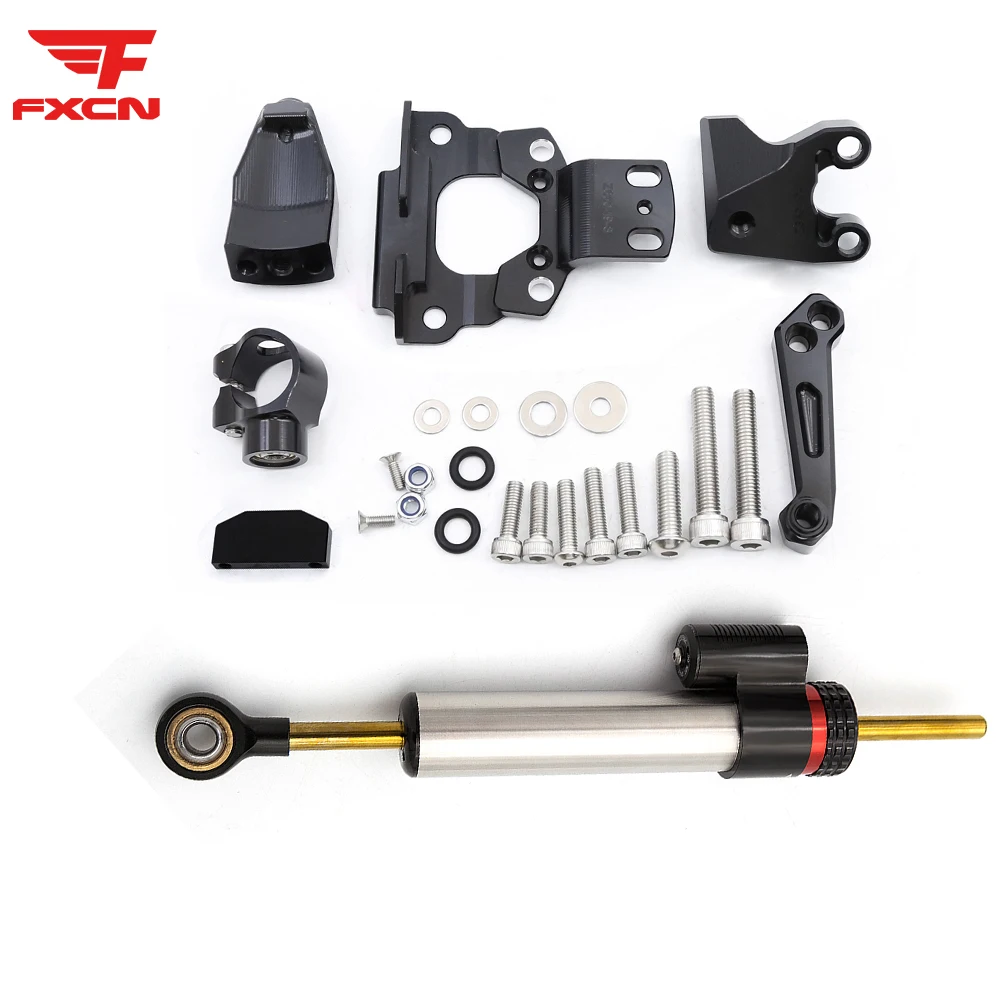 

CNC Aluminum Motorcycle Adjustable Steering Damper FOR KAWASAKI Z650 2017-2019 Stabilizer Bracket Mounting Support Kit Holder