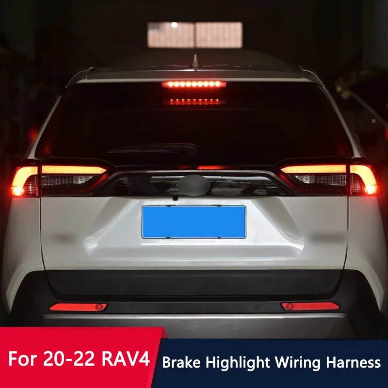 Arnés de cableado de luces traseras y de freno para Toyota RAV4, Highlander, Harrier, Venza 2020-2026, cableado completo de luces de freno traseras.