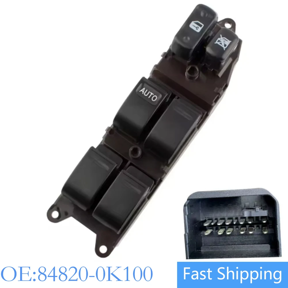 

14 Pins Electric Car Power Window Master Switch Button For Toyota Hilux Vigo Fortuner 2007-2012 84820-0K100