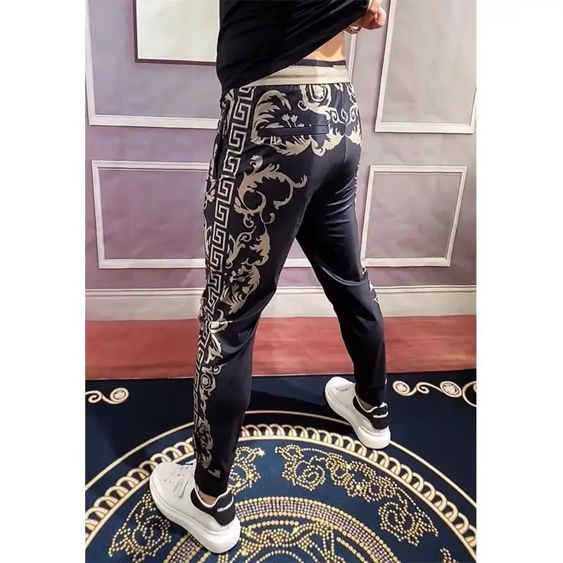 

Men's Clothing Distinctive Printed Fashion Sports Pants Summer Thin All-match Slim-fit Stretch Casual Pants