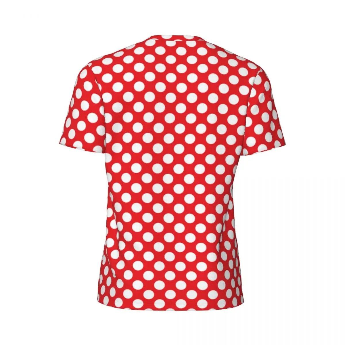 White And Red Polka Dot T-Shirt Couple Vintage Spot Print Y2K Gym T-Shirts Breathable Beach Novelty Tees Design Plus Size Tops