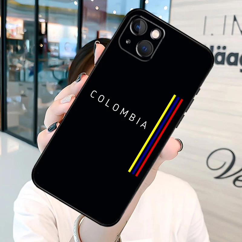 Colombia Flag Phone Case For iPhone 13 12 Mini 11 14 15 Pro Max SE 2020 7 8 Plus X XS Max XR Cover Shell