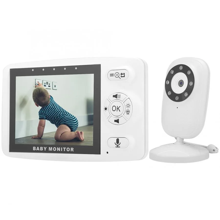 3.5 inch IPS Screen Wireless Video Baby Monitor 2 Way Talk Baby Nanny Security Camera VOX Mode Temperature Monitoring Babysitter