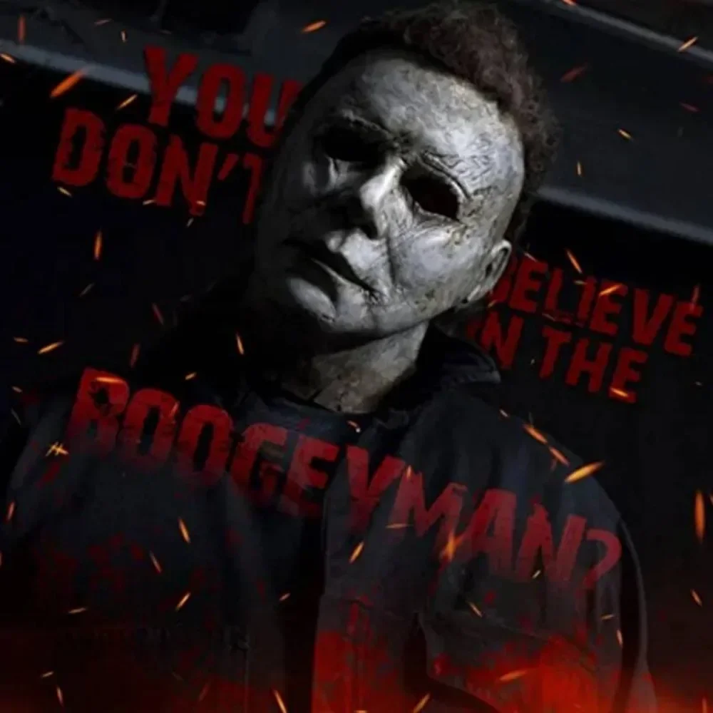 Halloween Michael Myers Maske Gruseliger Killer Vollkopfmaske Gruselige Brandnarbe Latex F – Detail 7