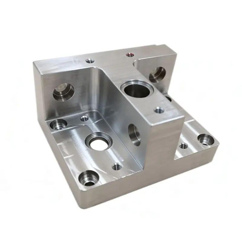Custom 5 Axis CNC Machined Stainless Steel Mounting Base Plate High Precision Industrial Bracket Housing with Wire EDM