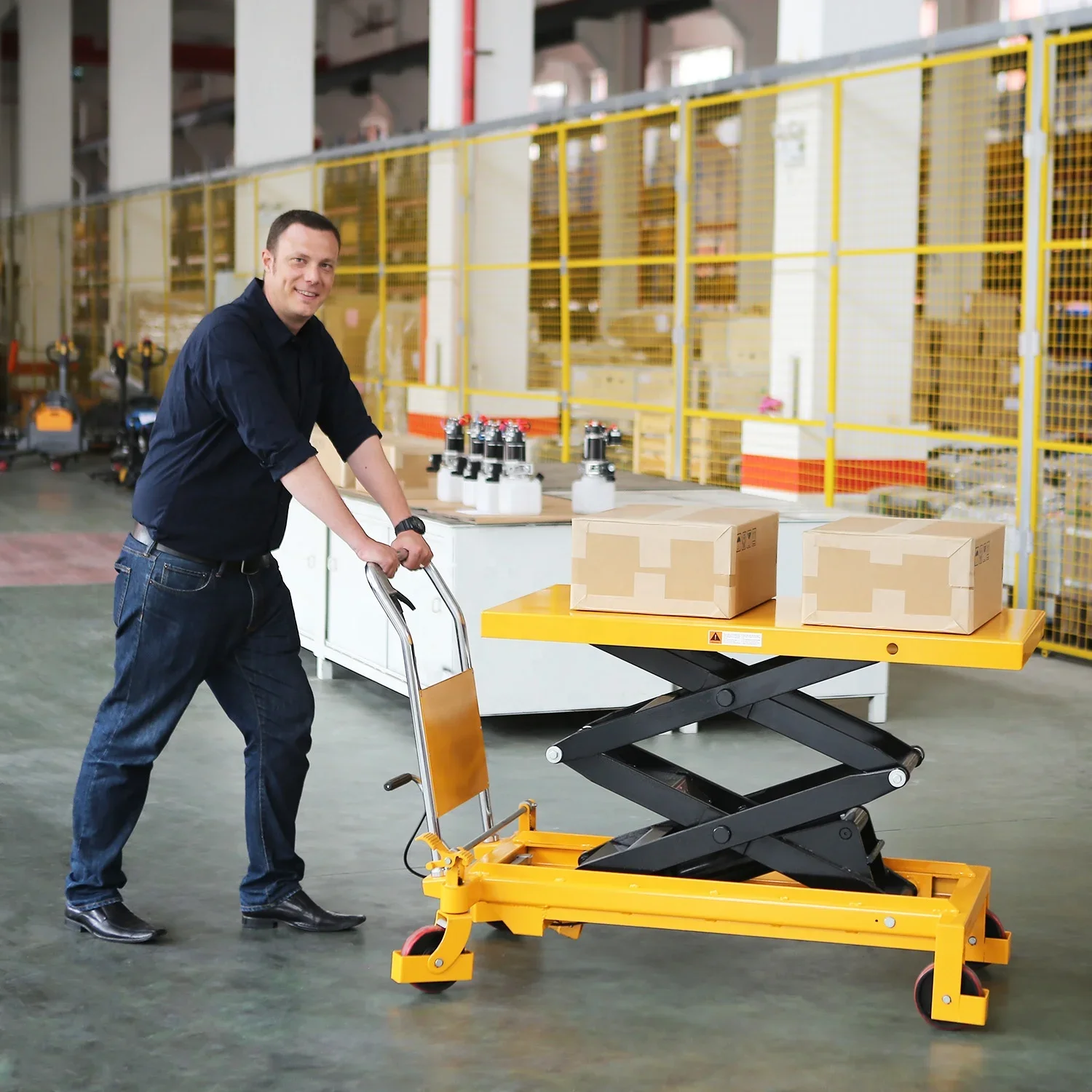 Hefmachine, Xilin Platform Lift 1760lbs Kleine hand Handmatige hydraulische dubbele schaar Heavy Duty heftafel