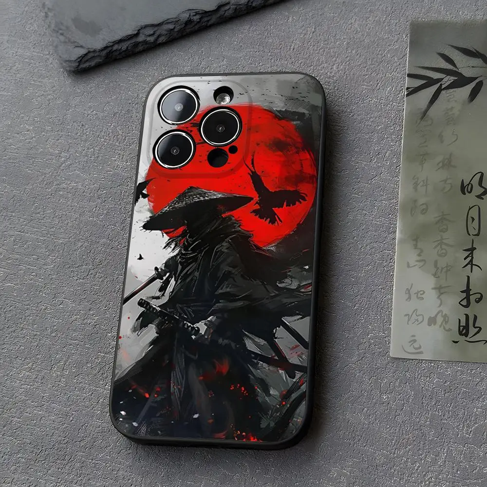 Japanese Bushido Samurai Phone Case Funda for iphone 13 16 11 15ProMax 14 12 Pro Xs Max Mini Xr X 7 8 6 6s Plus Covers