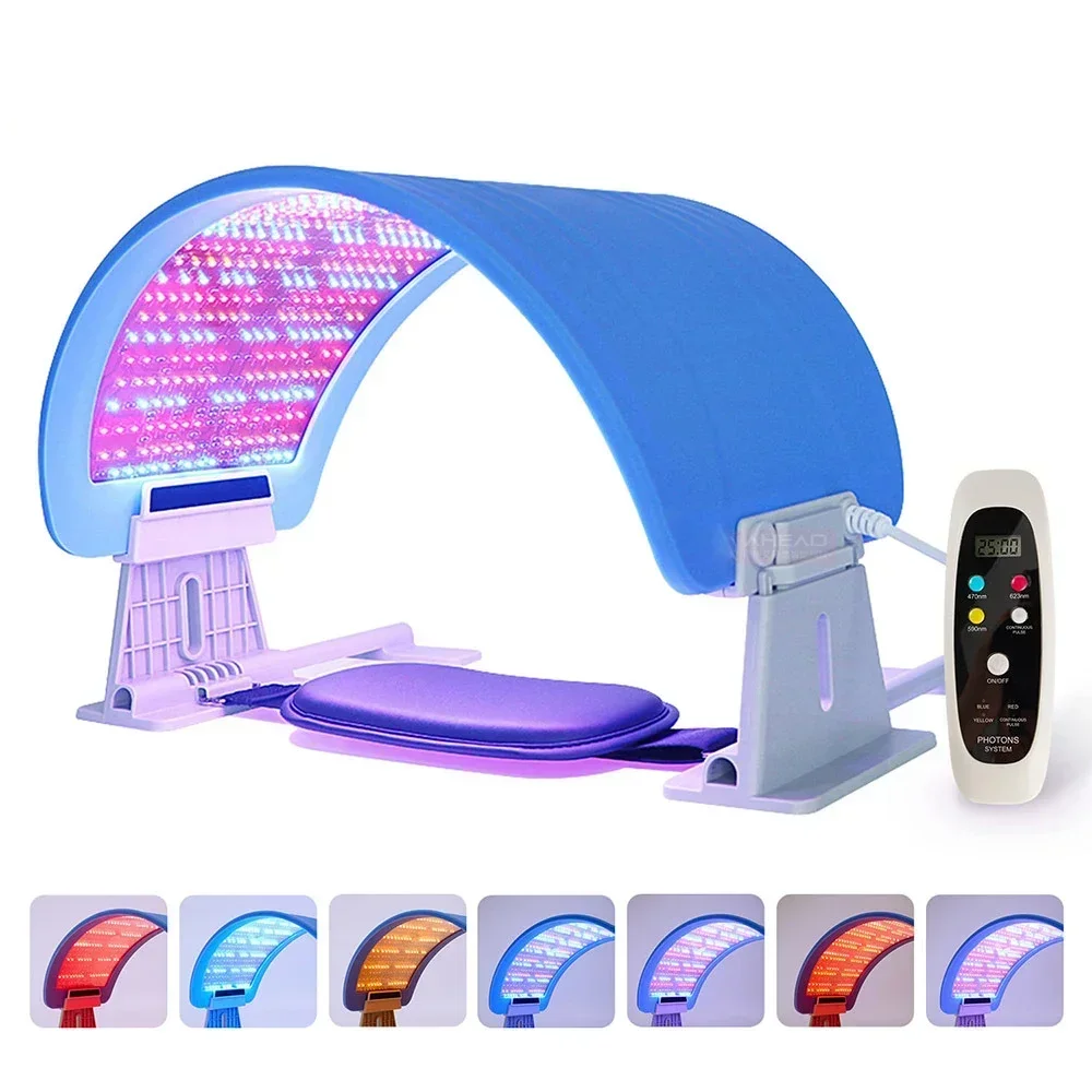 Beauty Salon  Rechargeable Photon Led 7 Color Light Therapy panel 7 Colors Led Facial Mask Face Skin Care