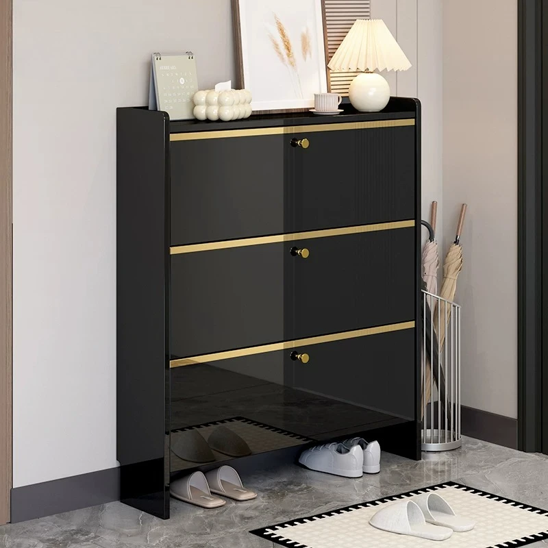 Mueble de diseño para sala de estar, organizador nórdico de lujo, armario para zapatos, muebles verticales para el recibidor, muebles para el hogar