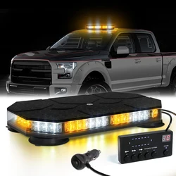 42 LED Car Roof Top Strobe Lights Emergency Warning Safety Beacon Magnetic Mount For Truck Ambulance Snow Plow With Controller