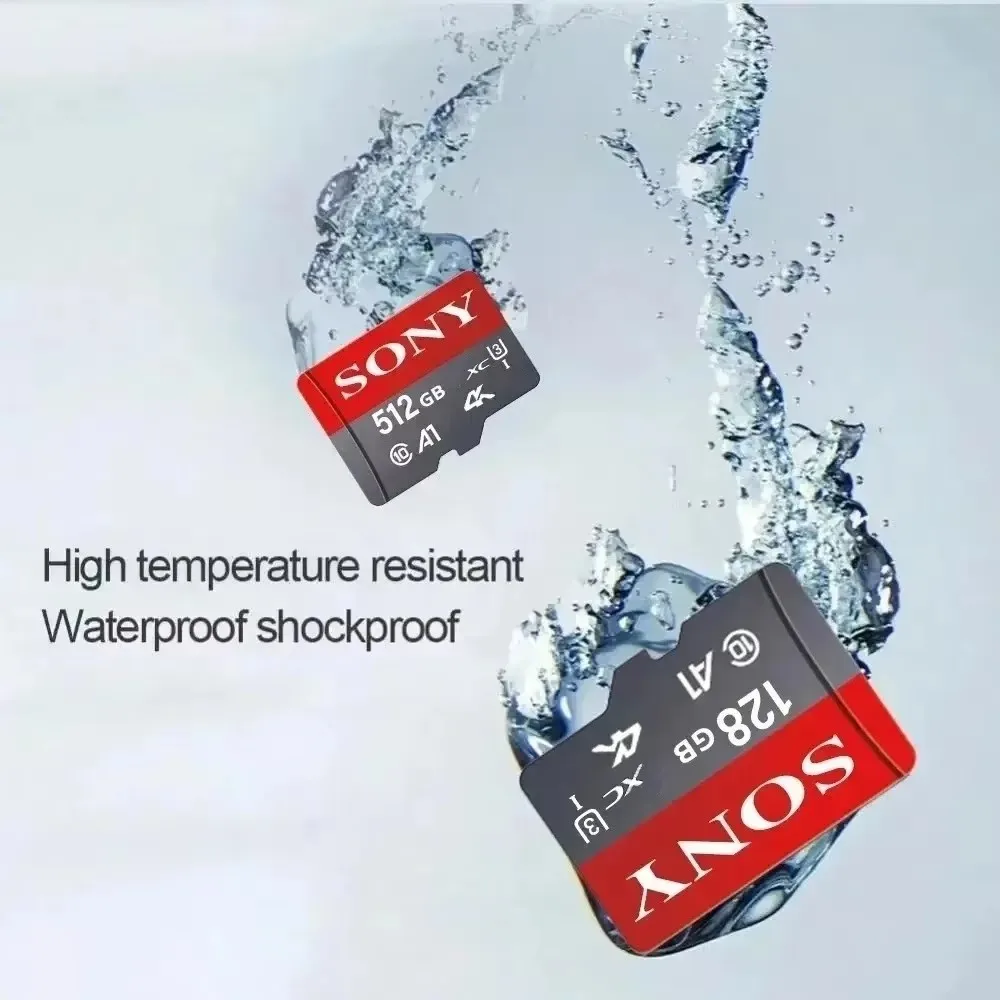 Zdjęcie 6: Karta pamięci Sony TF SD 1T 512GB 256GB 128GB 64GB Klasy 10 UHS-1 Flash Card MicroSD do monitoringu, głośników, telefonów