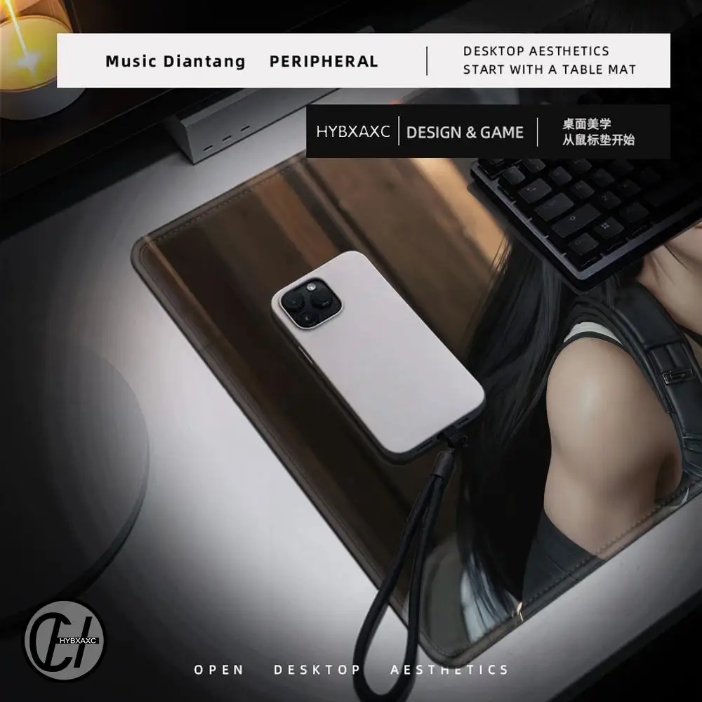 90x40 FINAL FANTASY VII Tifa Lockhart Large Mousepad Xxl Gaming Accessories Office Gamer Keyboard Desk Mat Accessories Mouse Pad