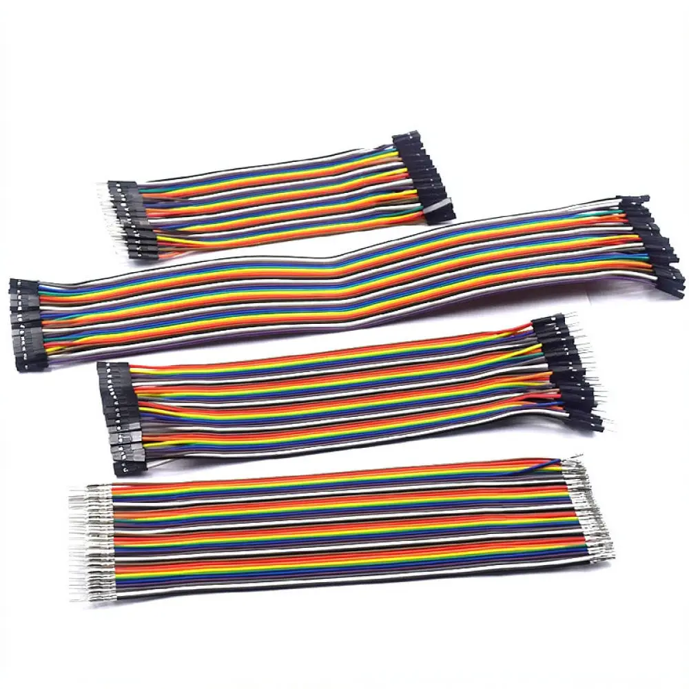 For For Risym 40P Ribbon Jumper Cable Multicolor Dupont Wire Connector Male To Female Electronic Prototype Wiring Tool