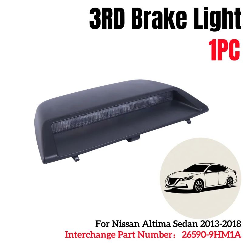 1 قطعة 26590-9HM1A الخلفية LED 3rd ضوء الفرامل عالية جبل وقف مصباح صالح ل 2013-2018 نيسان ألتيما سيارة ضوء استبدال جزء #3