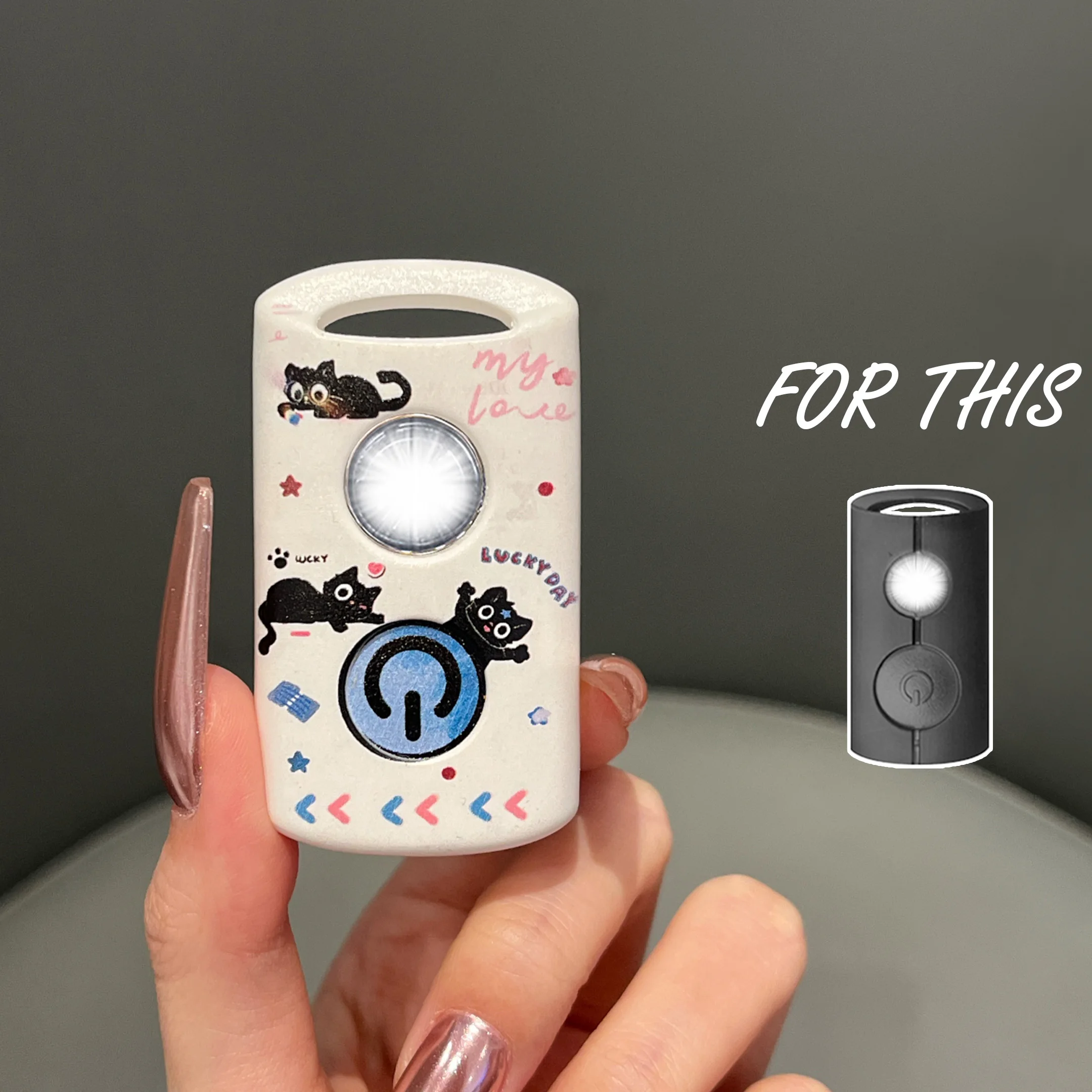 Cute Cat Smart Key Case for Ya - Tech Keychain Accessories 评论和价格