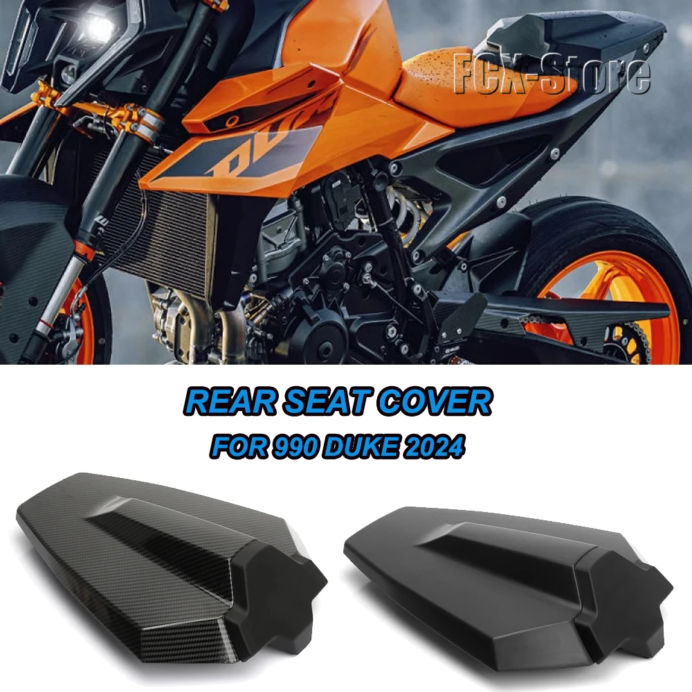 Motorcycle New Carbon Fiber Black Rear Hump Athletic Single Tail Cap Rear Seat For 990Duke 990 Duke 990DUKE 990 DUKE 2024