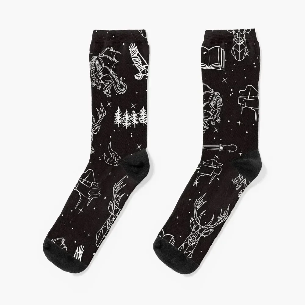

Throne of Glass Pattern Socks halloween snow kawaii christmass gift Women's Socks Men's colored Sports floral Mens Socks Women's