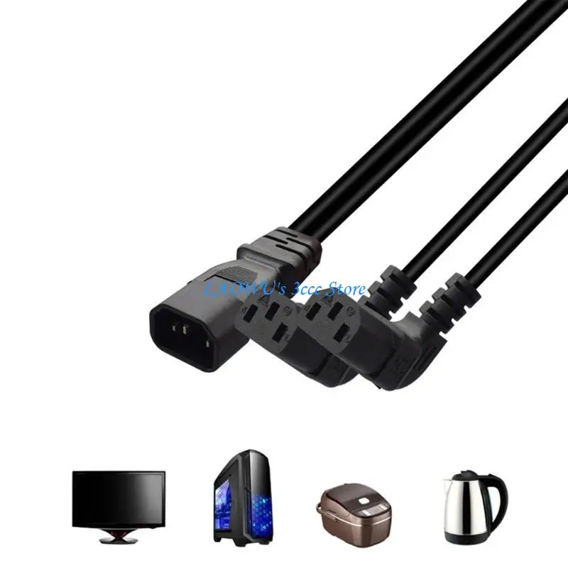 

Y8AD US 3 Pin IEC320 C14 Power Cord,Single IEC320 C14 Male to 2xC13 Female Cable