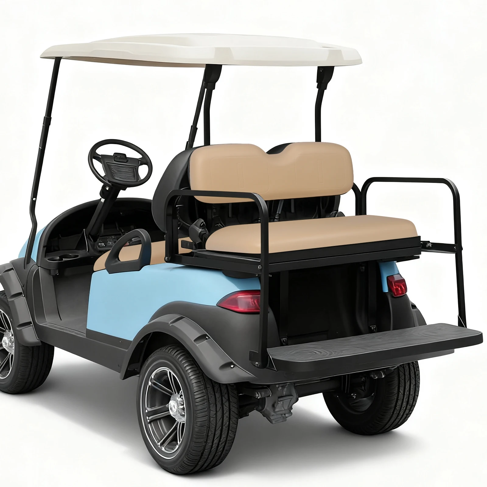 

Replacement Cushion Seat Bottom Cushion and Back Cushion Set Golf Cart Front Cushion Set for EZGO Medalist TXT 1994-2013 Models