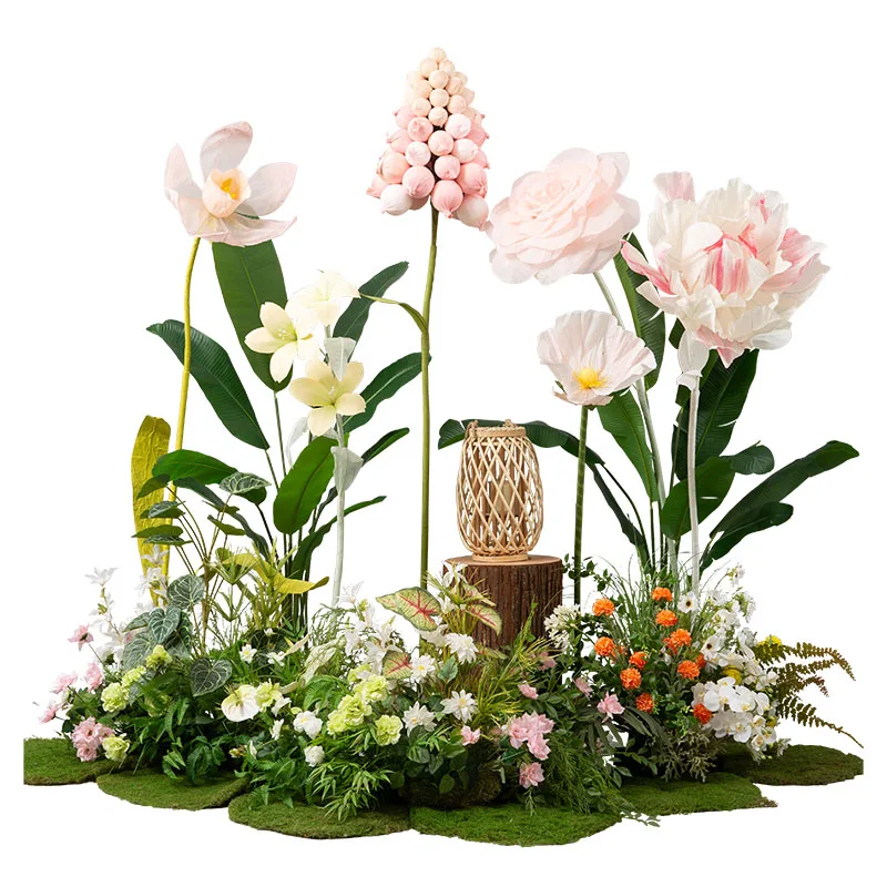 

Fake flower simulation flower decoration commercial window green plant paper large landscaping Internet celebrity
