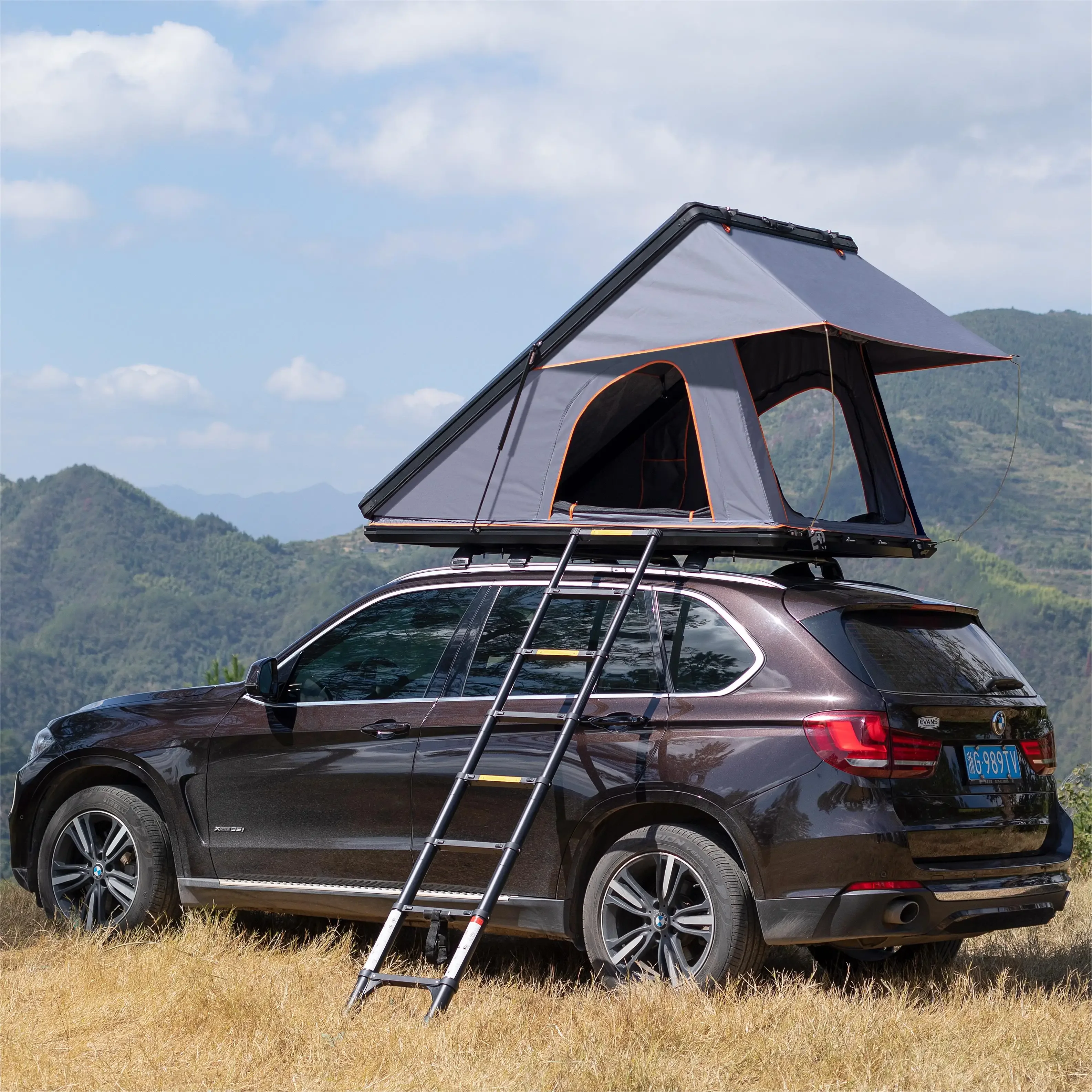 

outdoor camping camper trailer carpa de techo de concha dura roof tent accessories car foldability tent