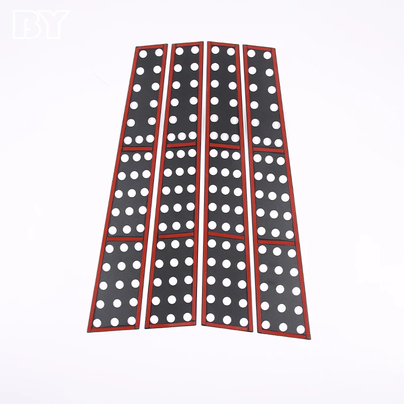 لاند روفر ديسكفري 3 ديسكفري 4 2004-2016 سبائك الألومنيوم نافذة السيارة B-عمود مركز عمود الكسوة ملصق اكسسوارات السيارات