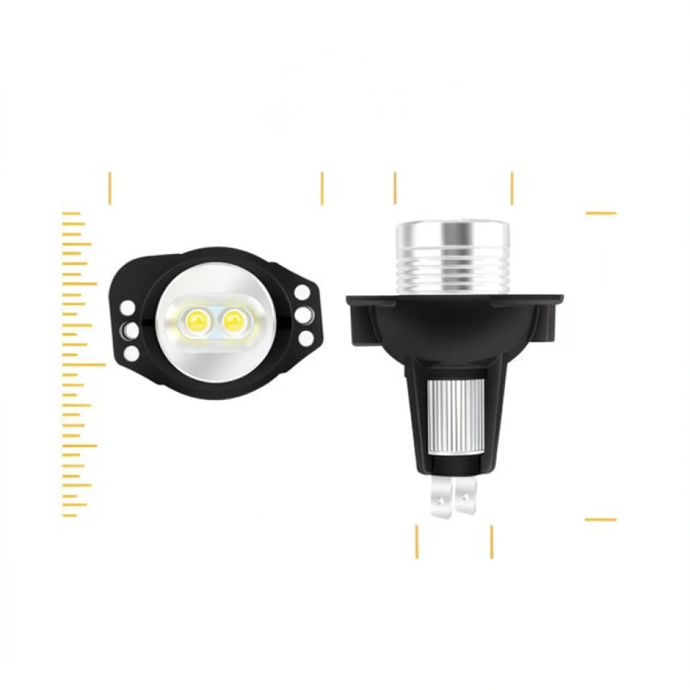For BMW E90 E91 LED Angel Eyes Marker Bulb 10W White Headlight Halo Ring Light Automotive Front Lamp Replacement Part