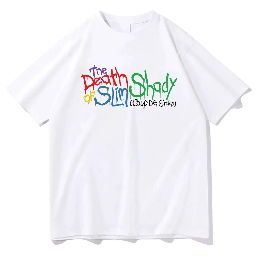 ايمينيم موت سليم شادي تي شيرت موضة النساء Harajuku الهيب هوب تي شيرت ريترو للجنسين جودة عالية خمر القطن تيز القمم