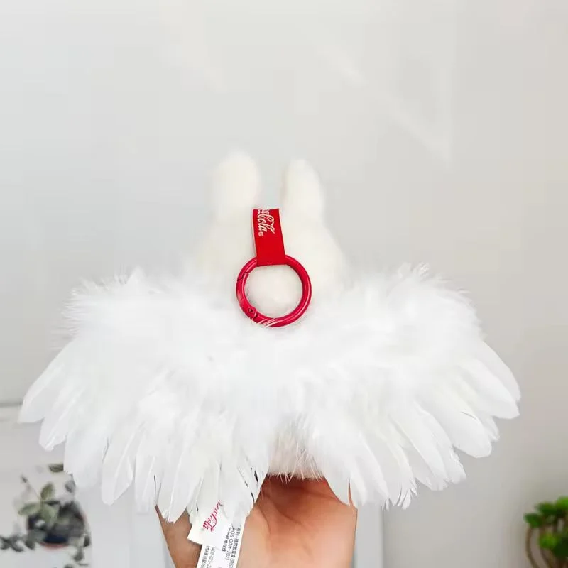 Labubu 옷 15-17cm 인형 검정 흰색 천사 깃털 날개 Diy 미니 인형 의류 귀여운 날개 복장 액세서리 소녀 선물