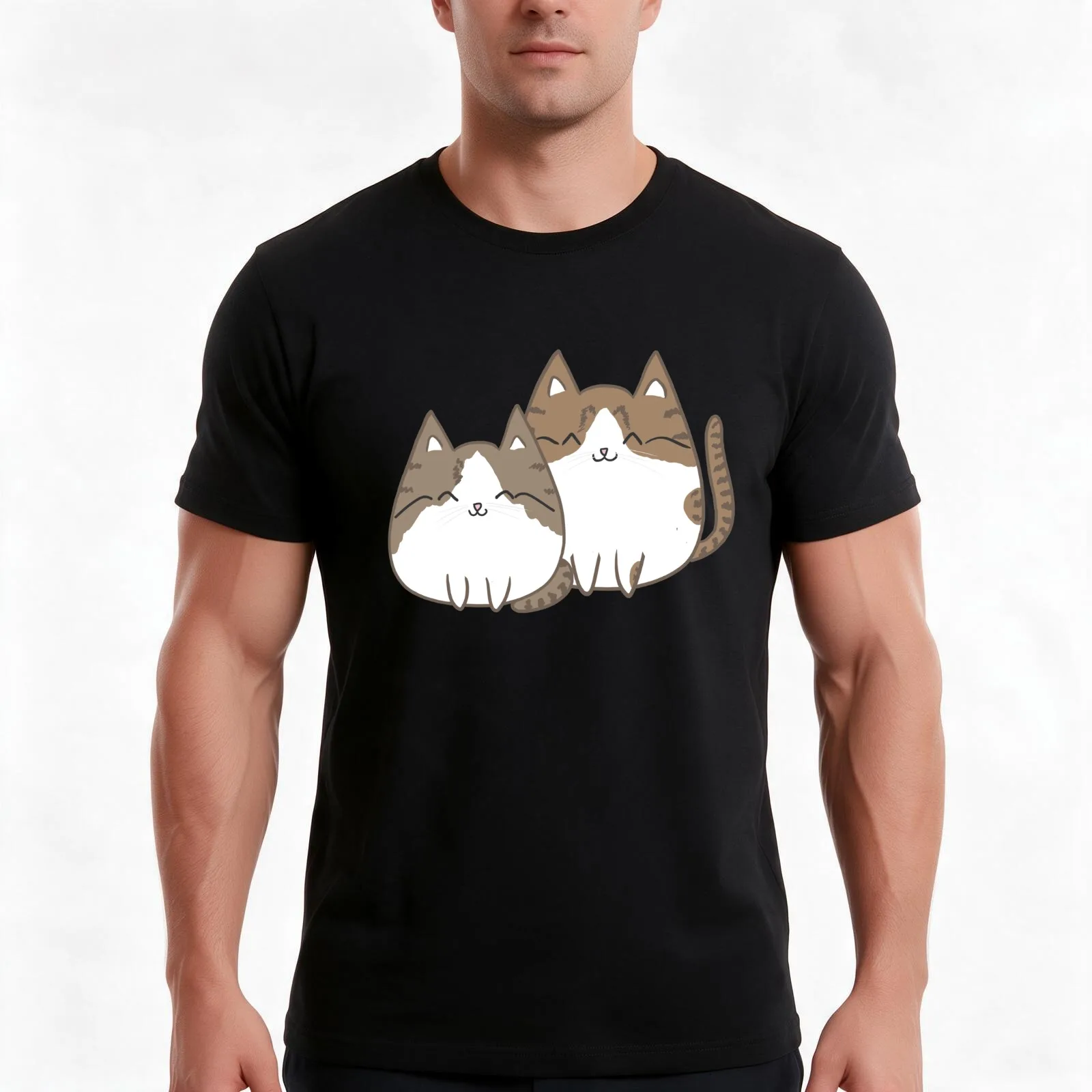 Siblings T-Shirt, Summer Casual Cotton Tee, Oversized Streetwear Tops, Vintage Graphic Print, Loose Fit Short Sleeve