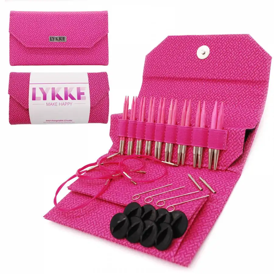 Lykke Blush 3.5 inch  interchangeable Circular Knitting Needle Set