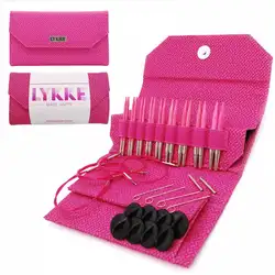 Lykke Blush Set di ferri da maglia circolari intercambiabili da 5 pollici