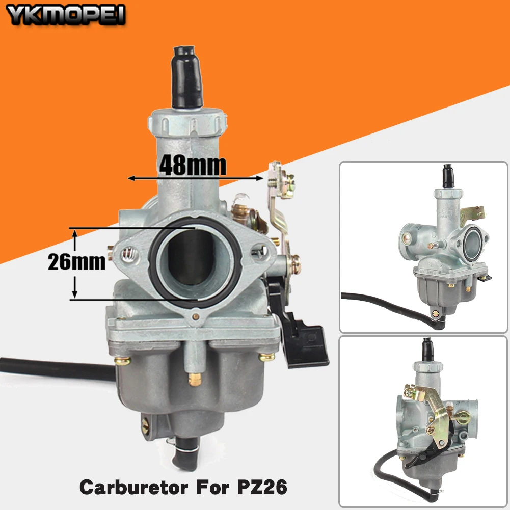 PZ26 карбюраторный кабель дроссель 26 мм 125 150cc для Honda CB125 XL125S TRX250 TRX 250EX Recon Carb 125cc ATV внедорожный мотоцикл Quad