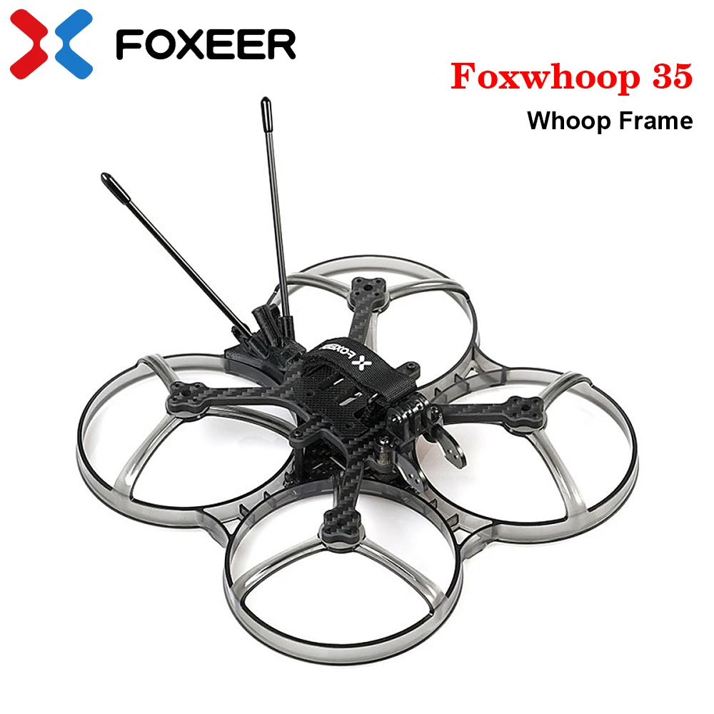 FOXEER Foxwhoop 비스타, HDzero, 아날로그 FPV, Cinewhoop RC 드론용, 깨지지 않는 프레임, 실키 코팅, T700 카본, 3.5 인치, 35 142mm