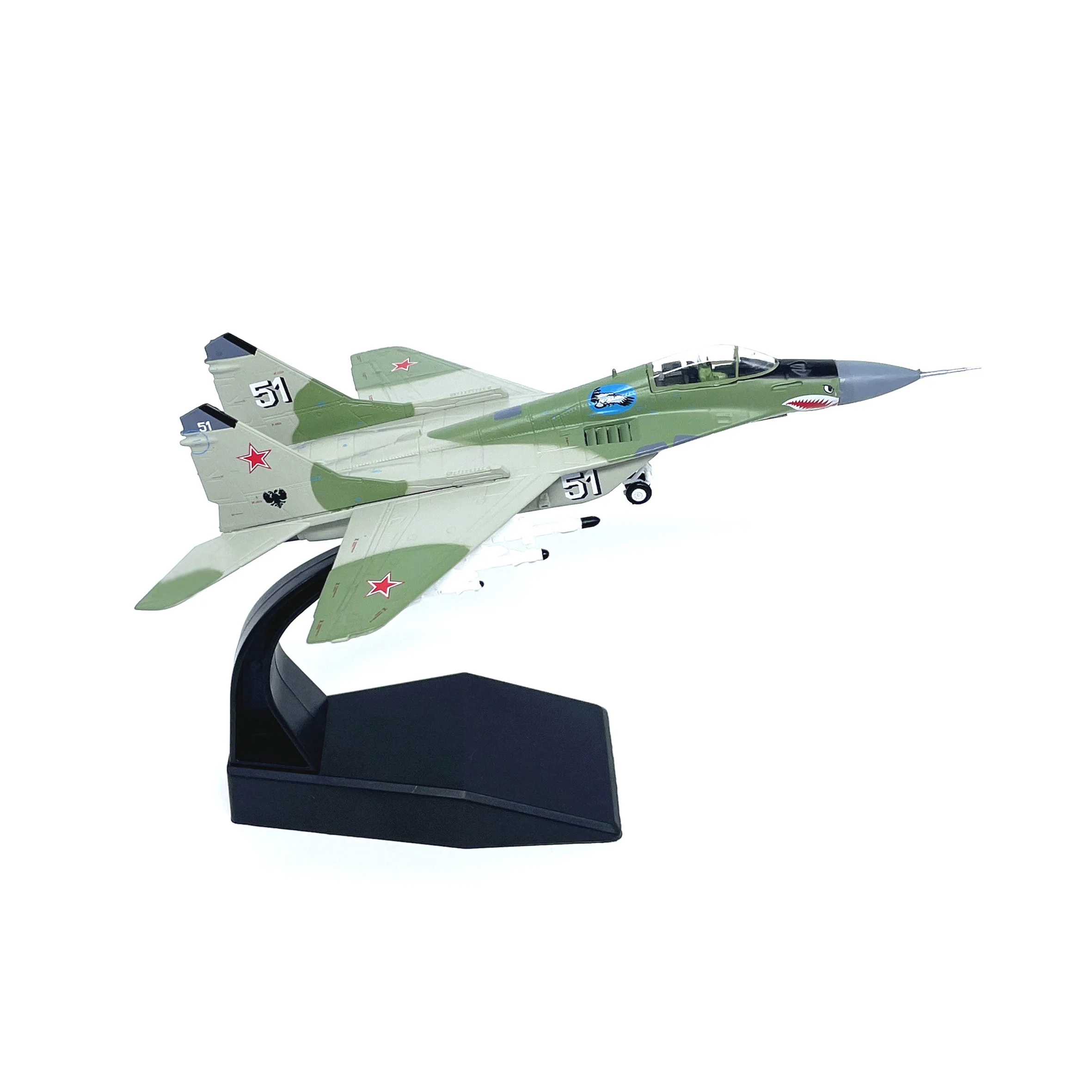Modèle de chasseur russe MIG29 à l'échelle 1:100, modèle en alliage statique, produit fini