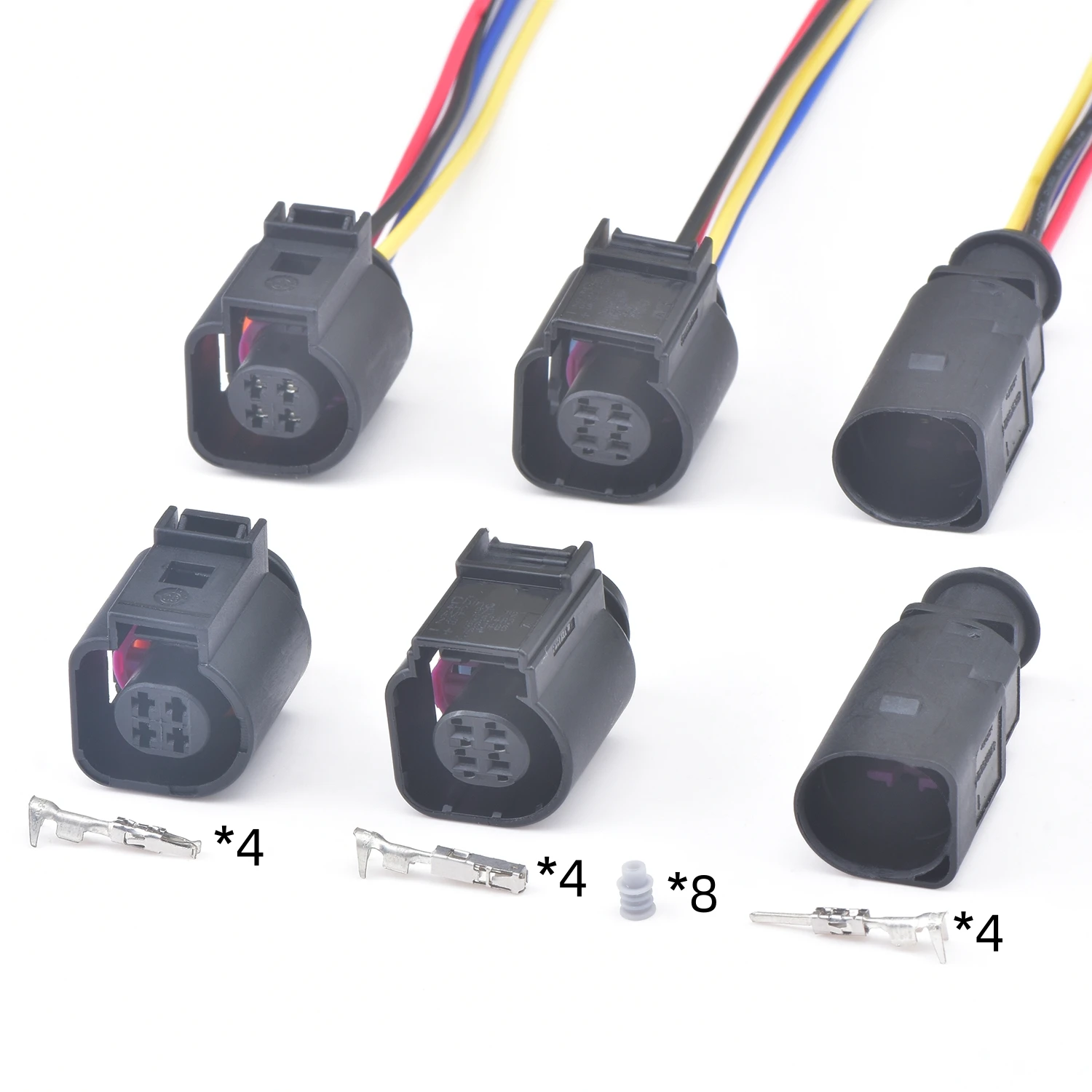 Connecteurs automobiles à 4 broches, capteur de température et de niveau de liquide, prise 4B0973812 4B0973712 4H0973712 pour VW Magotan Passat Audi