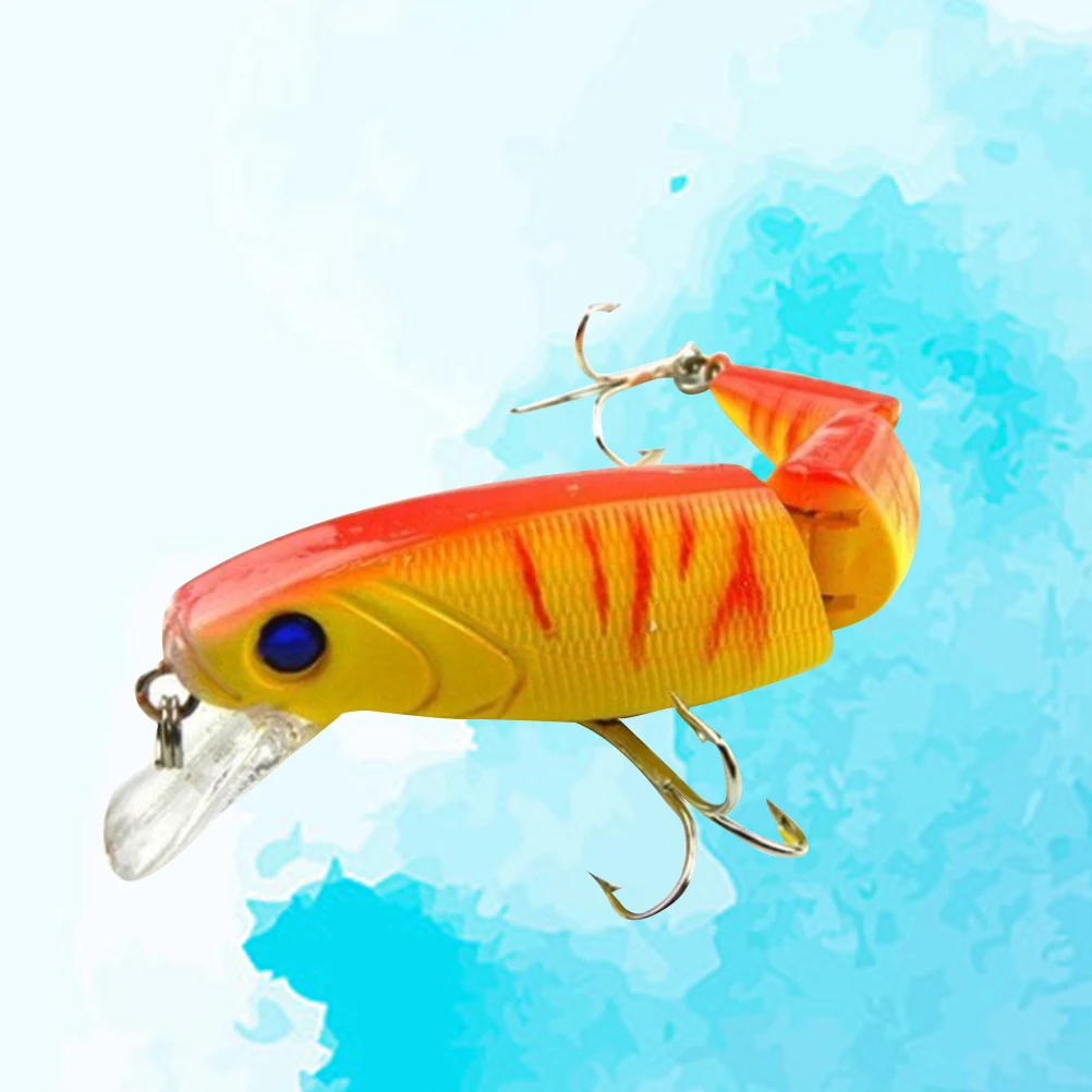 

Artificial Fishing Lure Baits Crankbait Bass 3D Eyes Treble Hooks ABS Plastic Eco Friendly Multi Jointed Patterns Lifelike