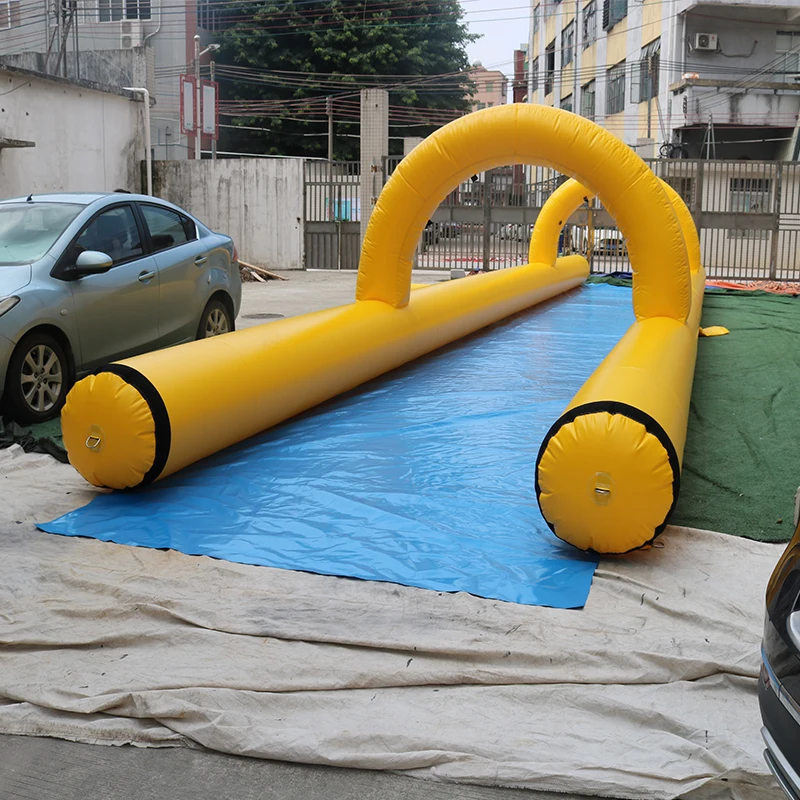 Custom Yellow & Blue Color Inflatable Water Slide Inflatable Slip N Slide for Adults and Kids City Fun Water Gamepromote sales