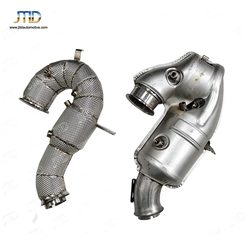 

JTLD Car Performance Exhaust Catless Downpipes For Mercedes-benz C300 W206 Test Pipe With Heat Shield