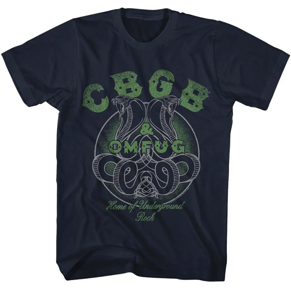 CBGB OMFUG Men's T Shirt Cobra's Punk Music Bowery Underground Cotton Merch